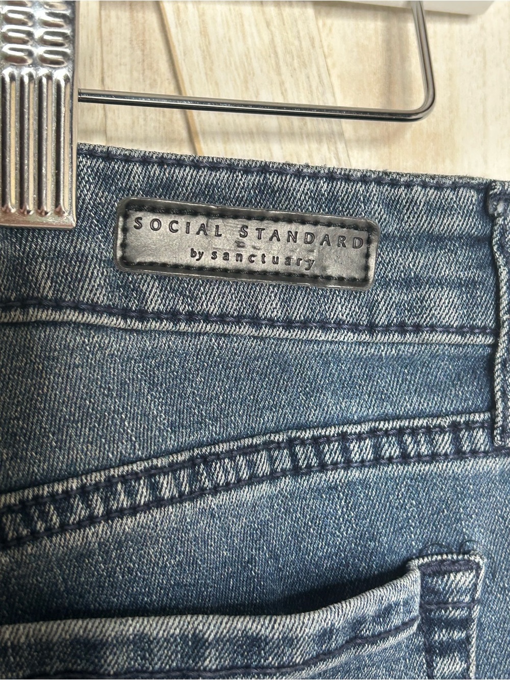 Social Standard By Sanctuary High-Rise Straight Leg Women’s Jeans Normcore Sz 12 - Picture 4 of 13